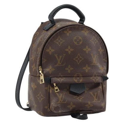 Louis Vuitton Palm Springs Backpack Monogram Canvas, BROWN, CANVAS, Backpack