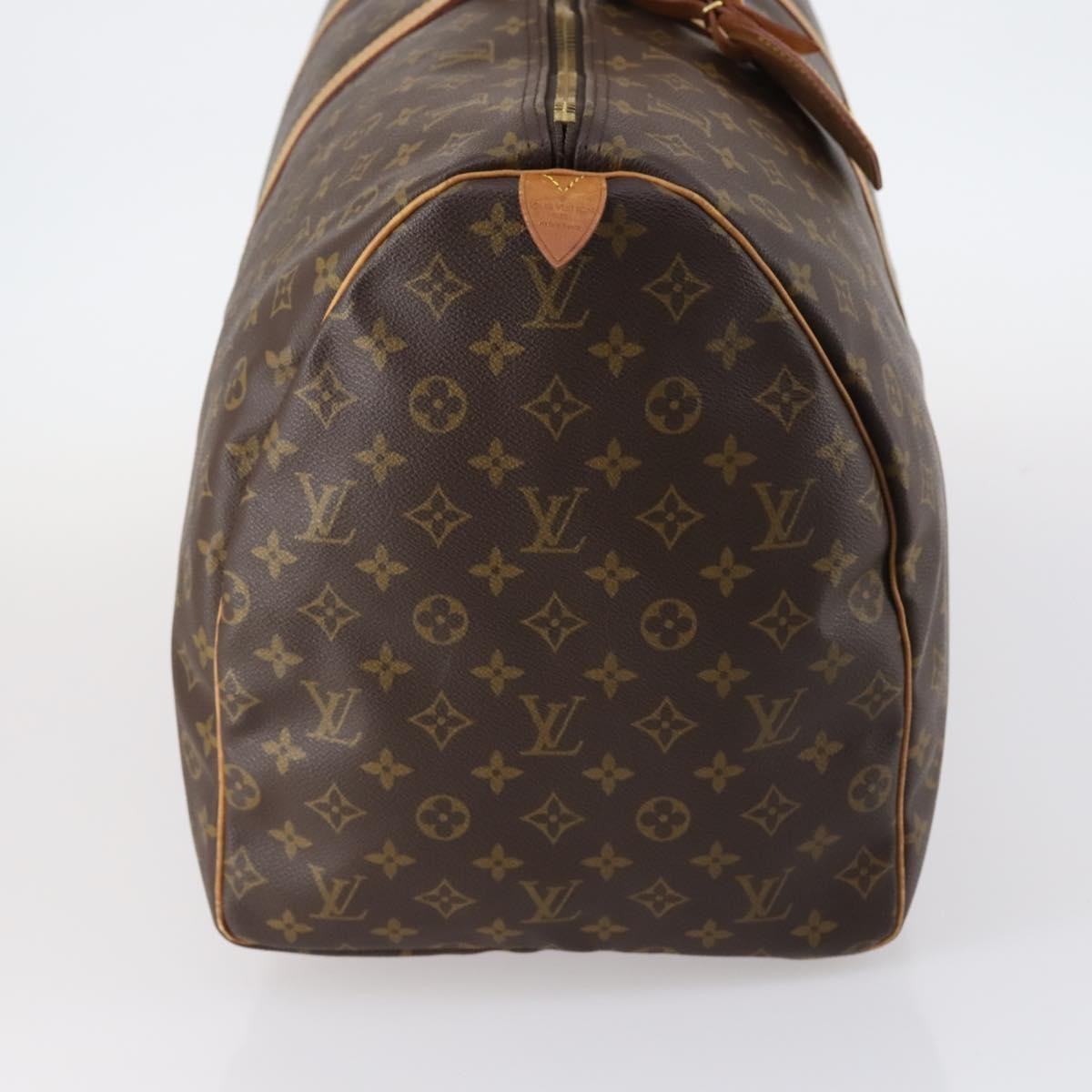 Louis Vuitton Keepall Bag Monogram Canvas, BROWN, CANVAS, Travel bag