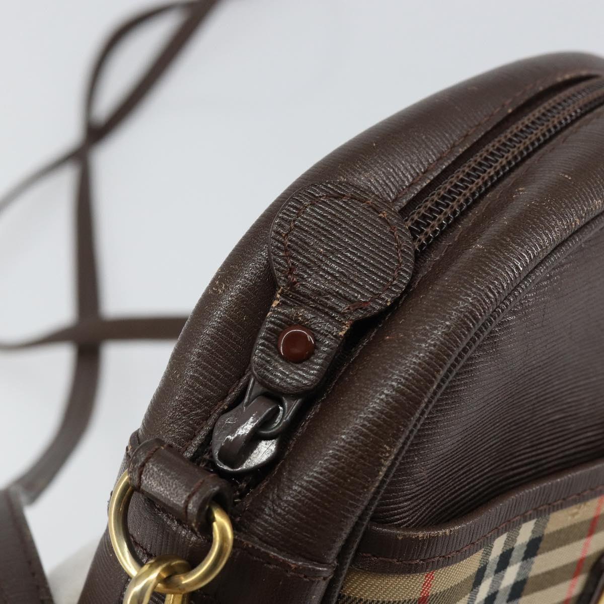 Burberry Nova check Shoulder bag Canvas, BEIGE, CANVAS, Shoulder bag