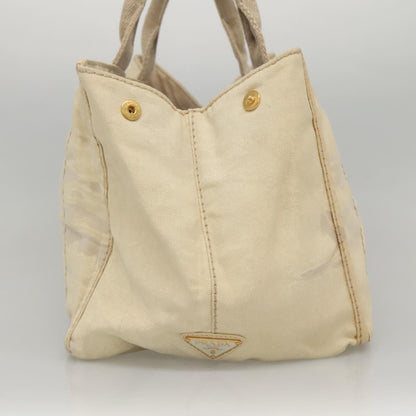 Prada Canapa Convertible Tote Canvas, WHITE, CANVAS, Tote bag