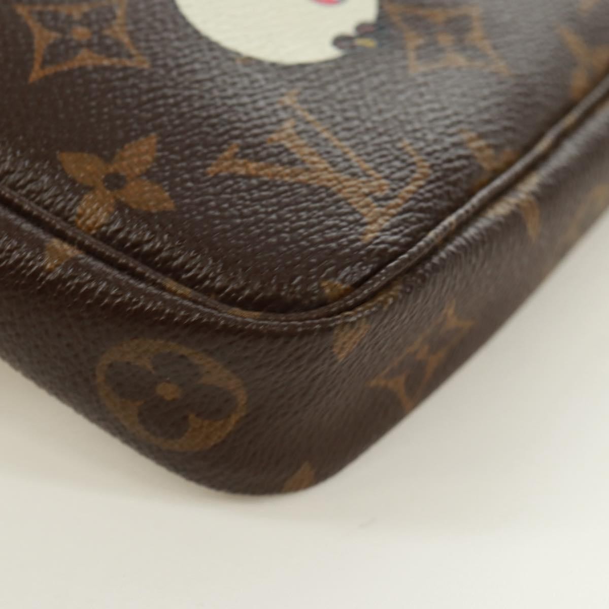 Louis Vuitton Pochette Accessoires Limited Edition Monogram Murakami Panda, BROWN, CANVAS, Clutche & pouche