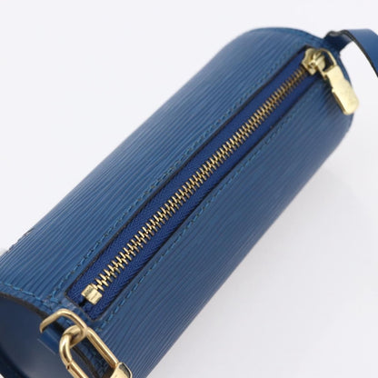 Louis Vuitton Soufflot Pochette Epi Leather, BLUE, LEATHER, Clutche & pouche