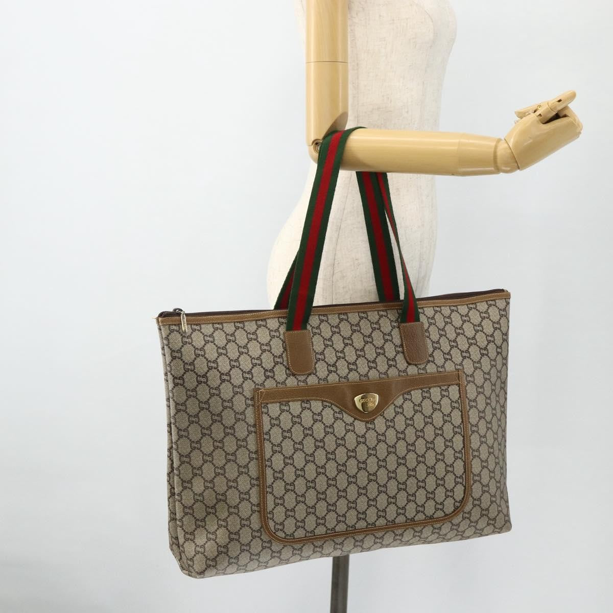 Gucci GG supreme tote bag Canvas, Beige, Canvas, Tote Bag