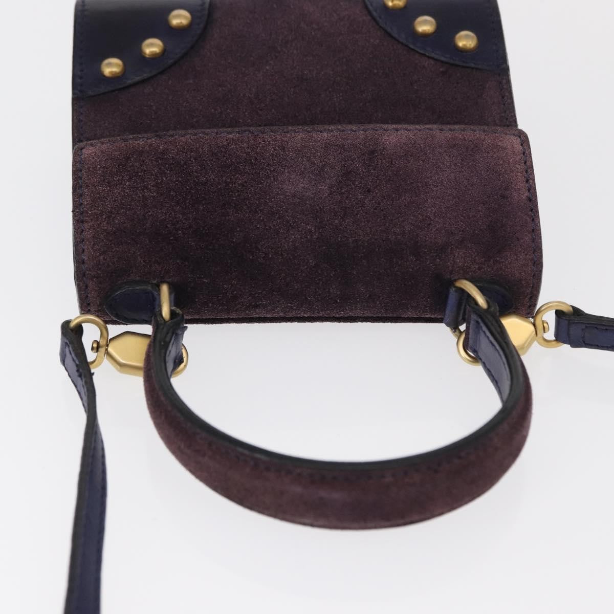 Celine Handbag Suede, PURPLE, SUEDE, Handbag