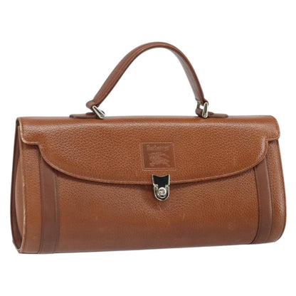 Burberry Vintage Handbag Leather, BROWN, LEATHER, Handbag