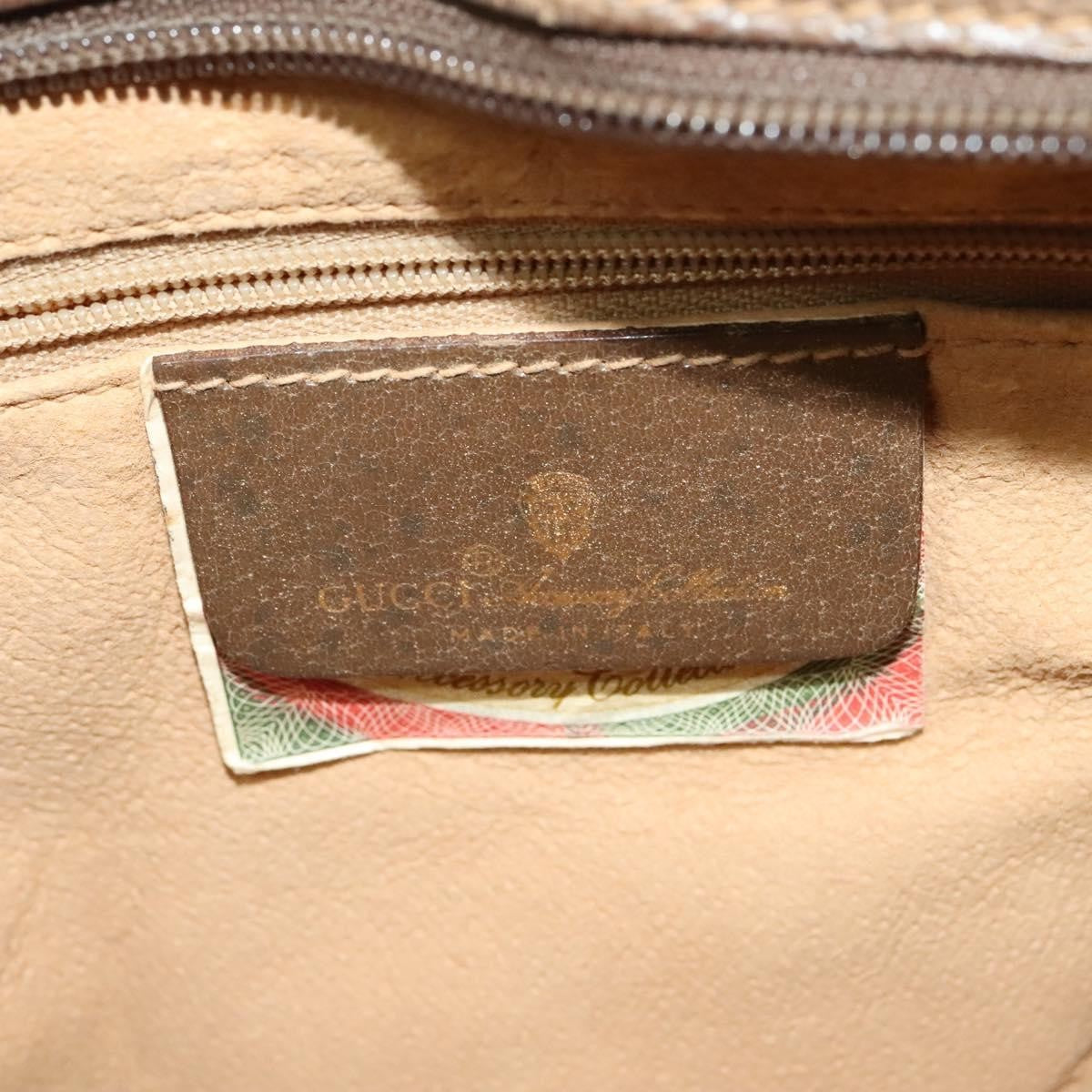 Gucci Vintage Shoulder Bag GG Coated Canvas, BEIGE, PVC, Shoulder bag