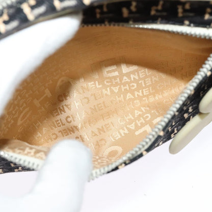 Chanel Vintage Clover Camera Bag Printed Canvas, BLACK, CANVAS, Crossbody bag