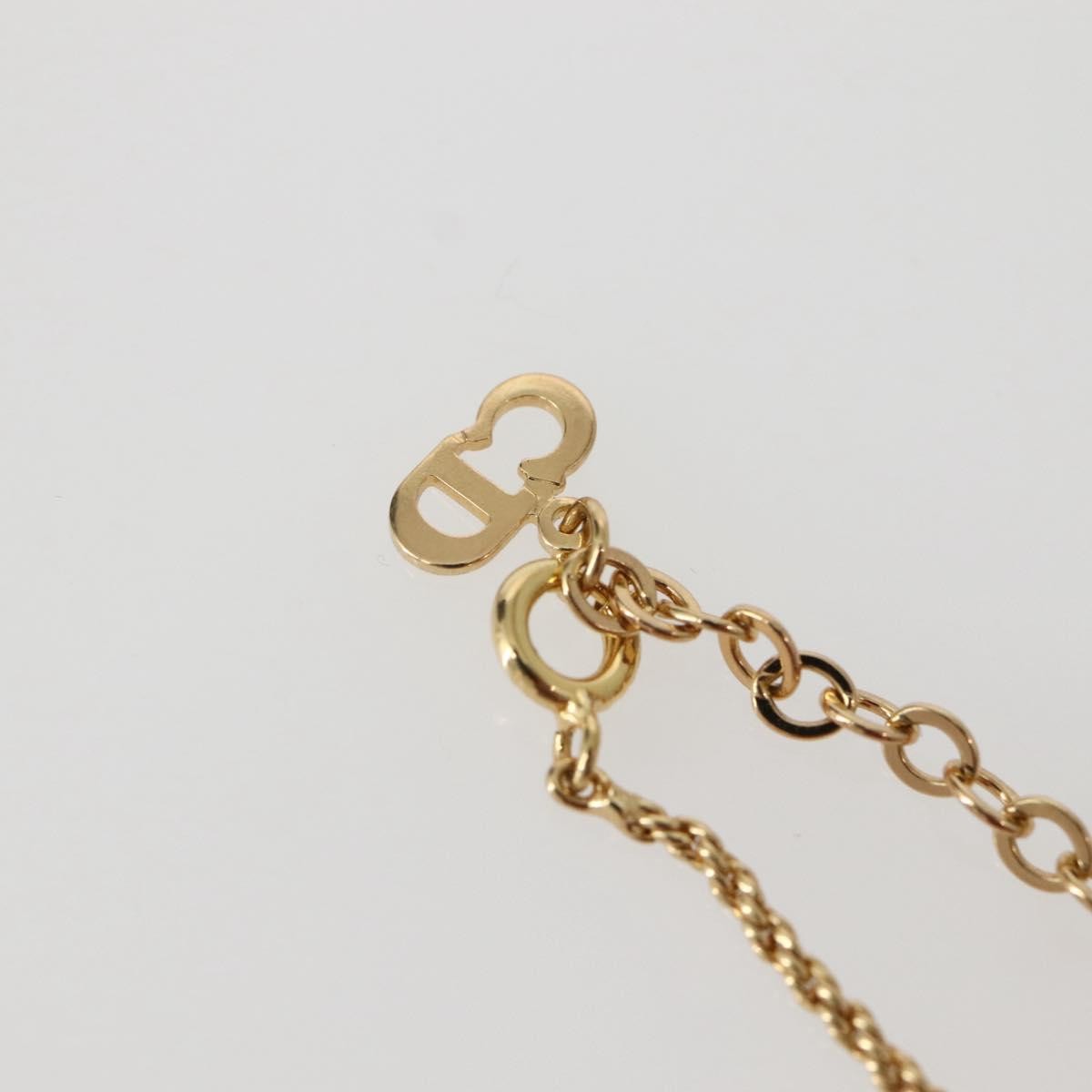 Christian Dior CD Pendant Necklace Metal, GOLD, METAL, Necklace