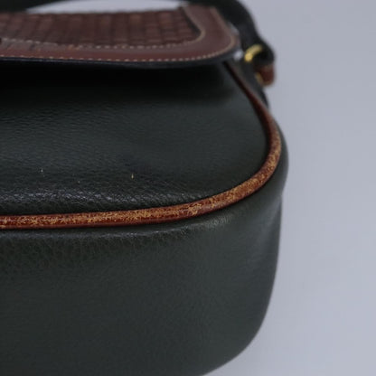 Bally Vintage Shoulder Bag Leather, Green, Leather, Shoulder Bag