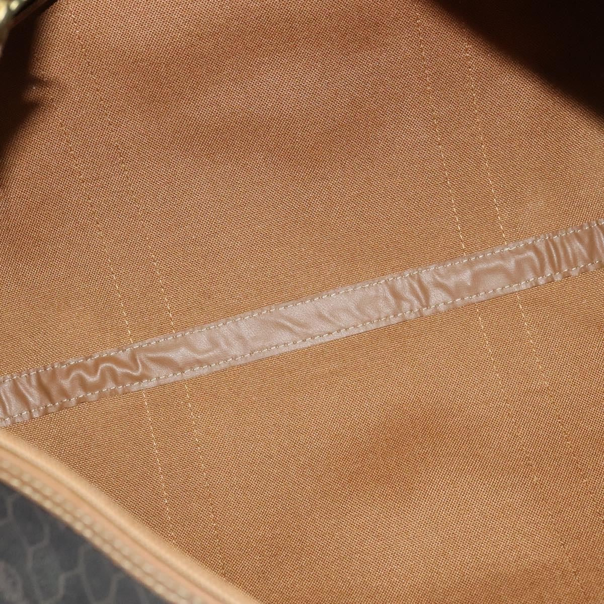 Christian Dior Vintage Honeycomb Handbag Canvas Leather, BLACK, CANVAS, Handbag