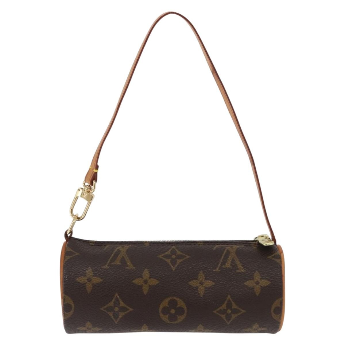Louis Vuitton Papillon Pochette Monogram Canvas, BROWN, CANVAS, Clutche & pouche