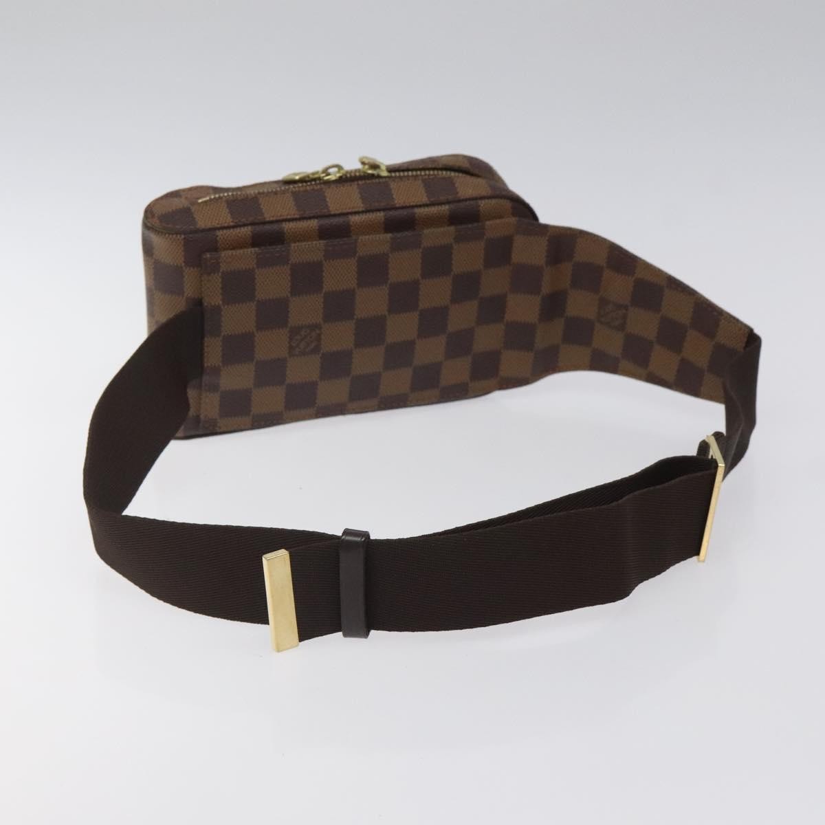 Louis Vuitton Geronimos Waist Bag Damier, BROWN, CANVAS, Travel bag
