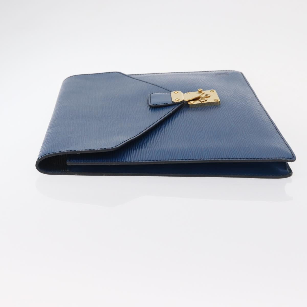 Louis Vuitton Porte-Documents Senateur Bag Epi Leather, BLUE, LEATHER, Clutche & pouche