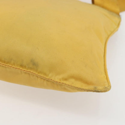 Prada Front Pocket Messenger Bag Tessuto, YELLOW, NYLON, Shoulder bag