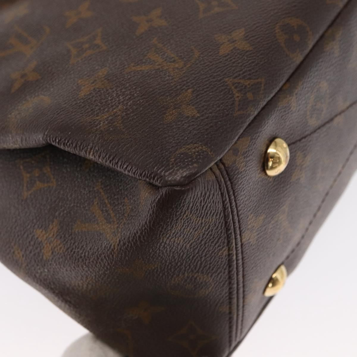 Louis Vuitton Pallas Tote Monogram Canvas with Leather, BROWN, CANVAS, Tote bag