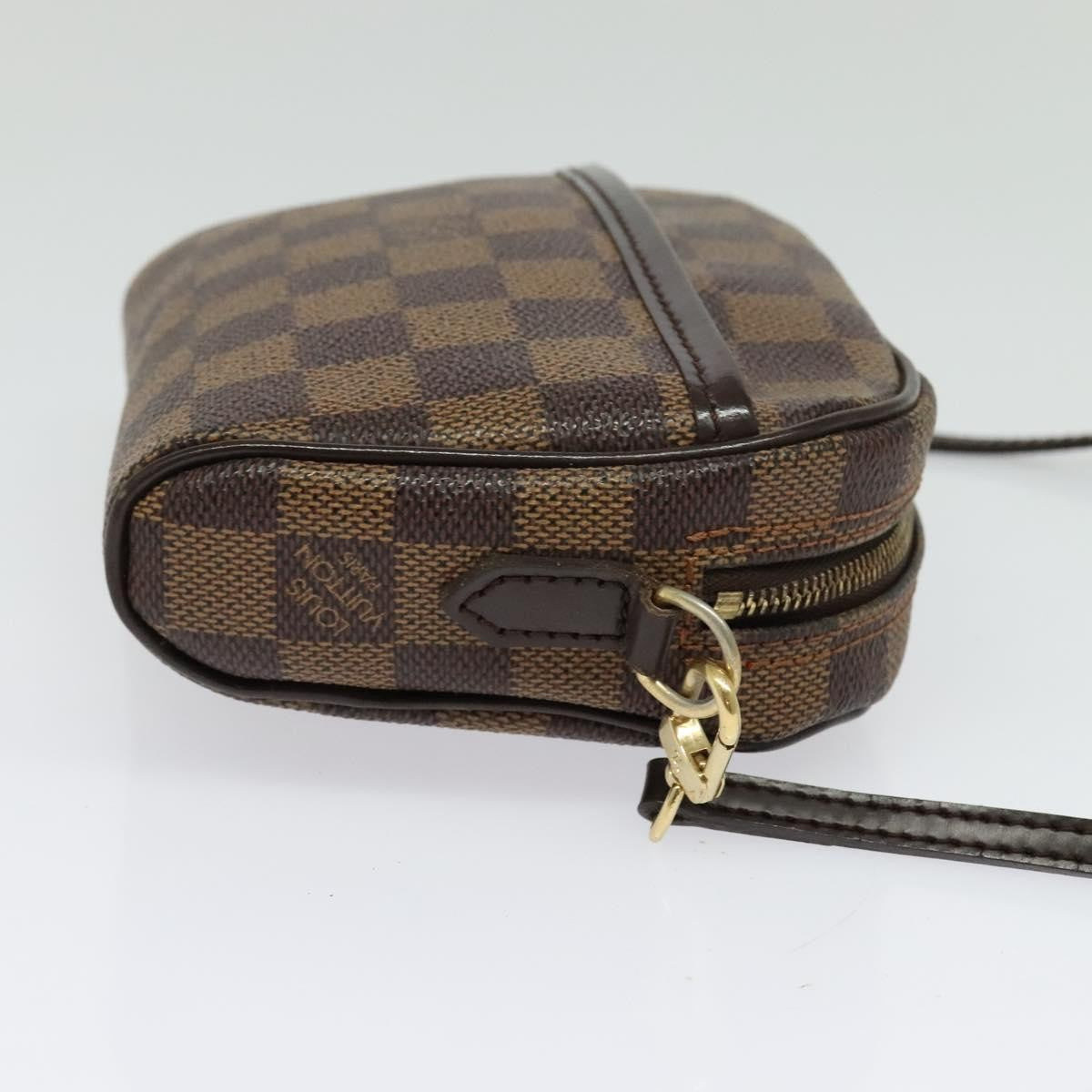 Louis Vuitton Ipanema Pochette Damier, BROWN, CANVAS, Clutche & pouche