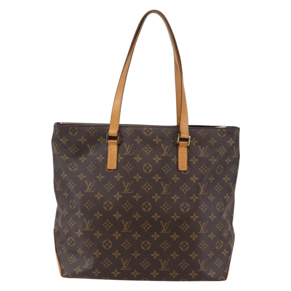 Louis Vuitton Cabas Mezzo Monogram Canvas, BROWN, CANVAS, Tote bag