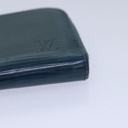 Louis Vuitton Porte-Monnaie NM Wallet Epi leather, BLUE, LEATHER, Wallets