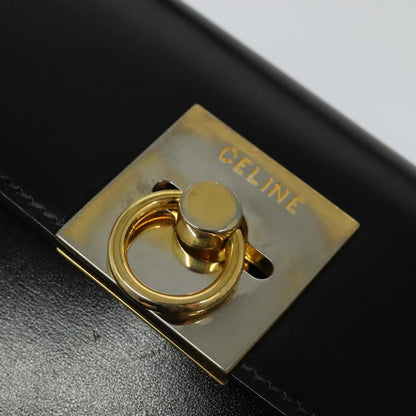 Celine Vintage Logo Top Handle Bag Leather, BLACK, LEATHER, Handbag