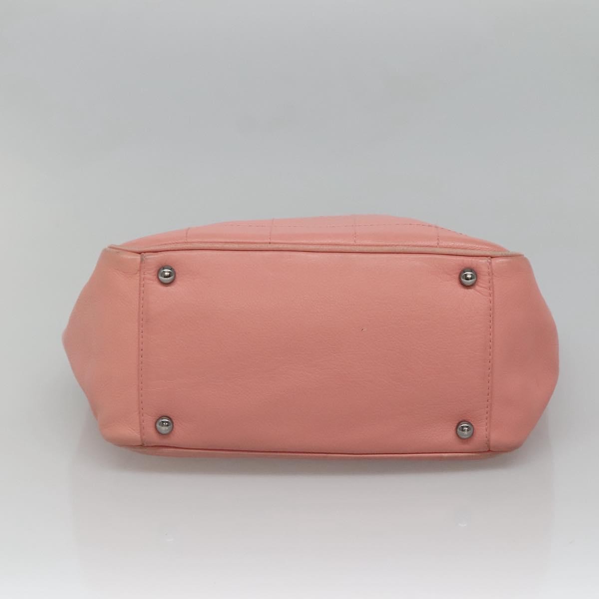 Chanel Chocolate Bar Coco Mark handbag Caviar skin, PINK, LEATHER, Handbag