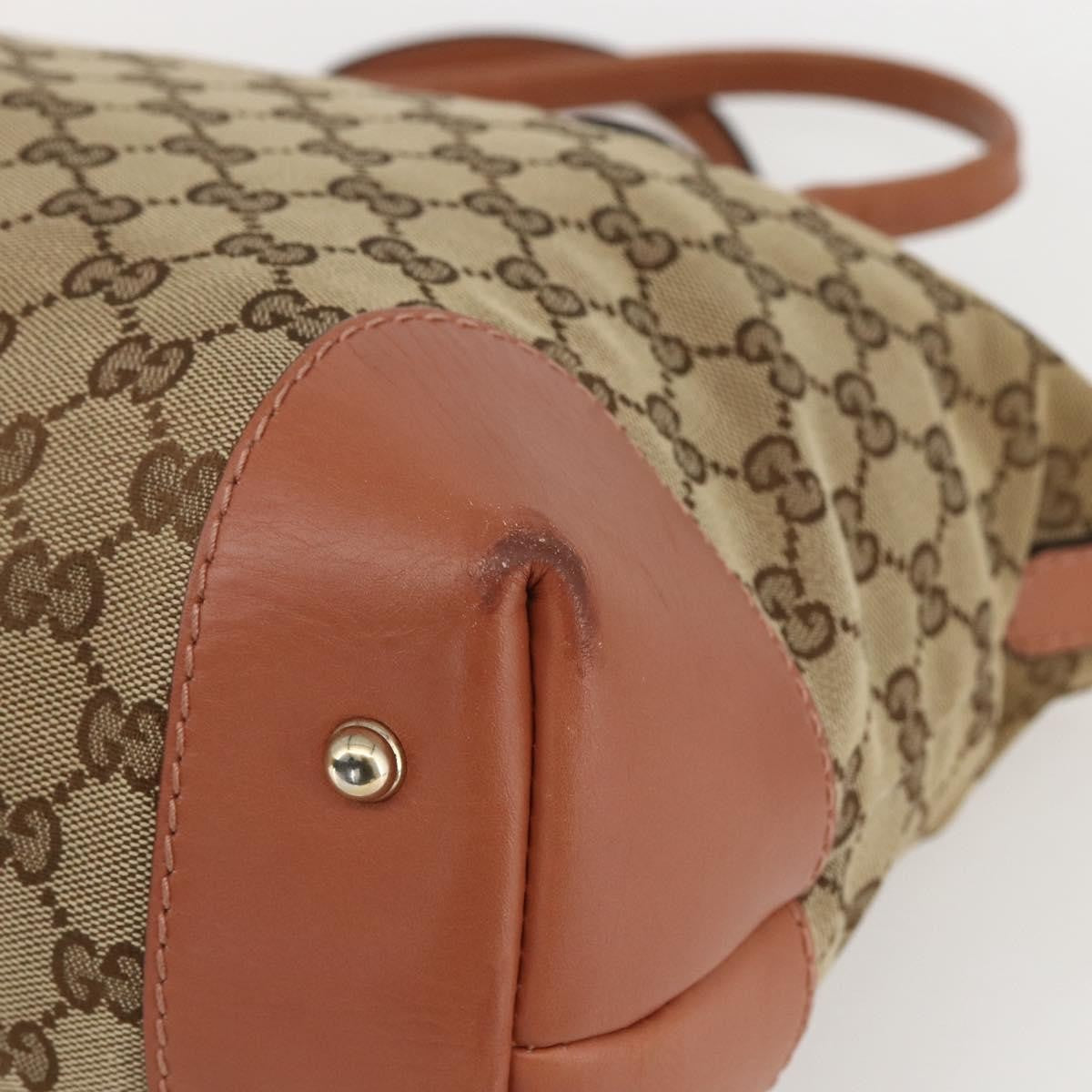 Gucci Vintage tote Canvas, BROWN, CANVAS, Tote bag