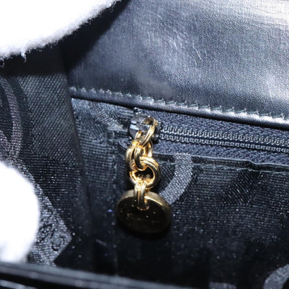 Salvatore Ferragamo Gancini Convertible Top Handle Bag Leather, BLACK, LEATHER, Handbag