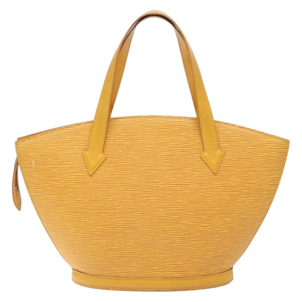 Louis Vuitton Saint Jacques Handbag Epi Leather, YELLOW, LEATHER, Handbag