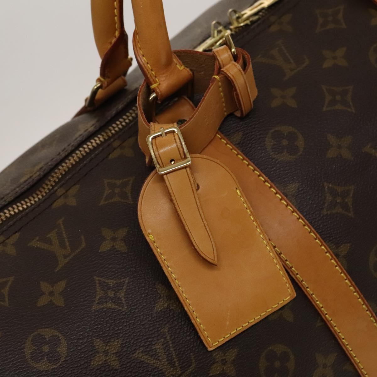 Louis Vuitton Keepall Bag Monogram Canvas, BROWN, CANVAS, Travel bag