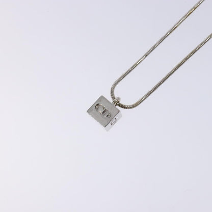 Christian Dior CD Logo necklace Metal, SILVER, METAL, Necklace