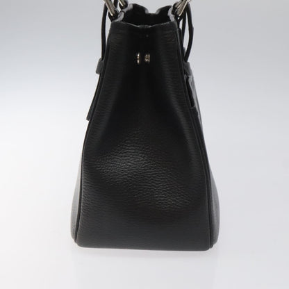 Burberry Vintage Handbag Leather, BLACK, LEATHER, Handbag