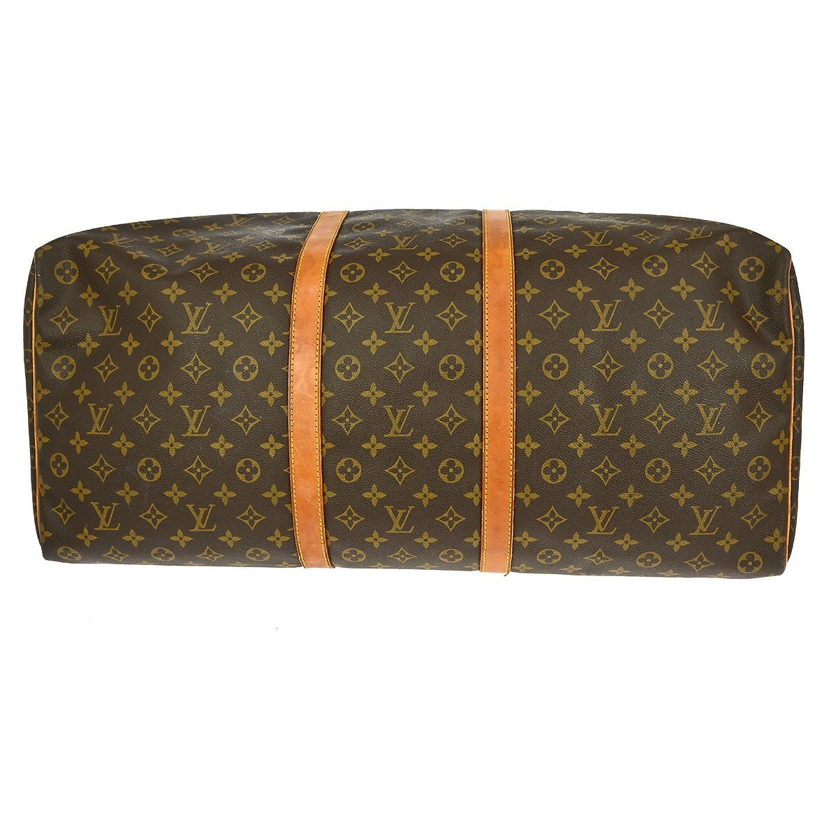 Louis Vuitton Keepall Bag Monogram Canvas, BROWN, CANVAS, Travel bag