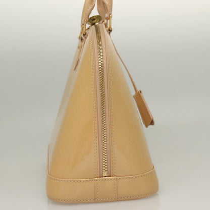 Louis Vuitton Alma Handbag Monogram Vernis, BEIGE, PATENT_LEATHER, Handbag