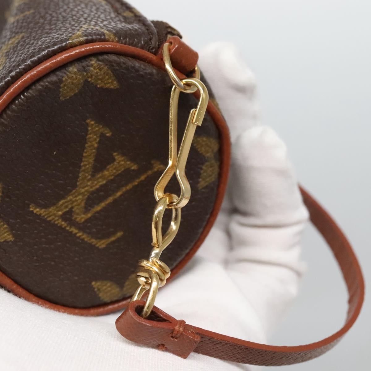 Louis Vuitton Papillon Pochette Monogram Canvas, BROWN, CANVAS, Handbag