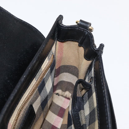 Burberry Bridle Abbott Crossbody Bag Leather, BLACK, LEATHER, Shoulder bag