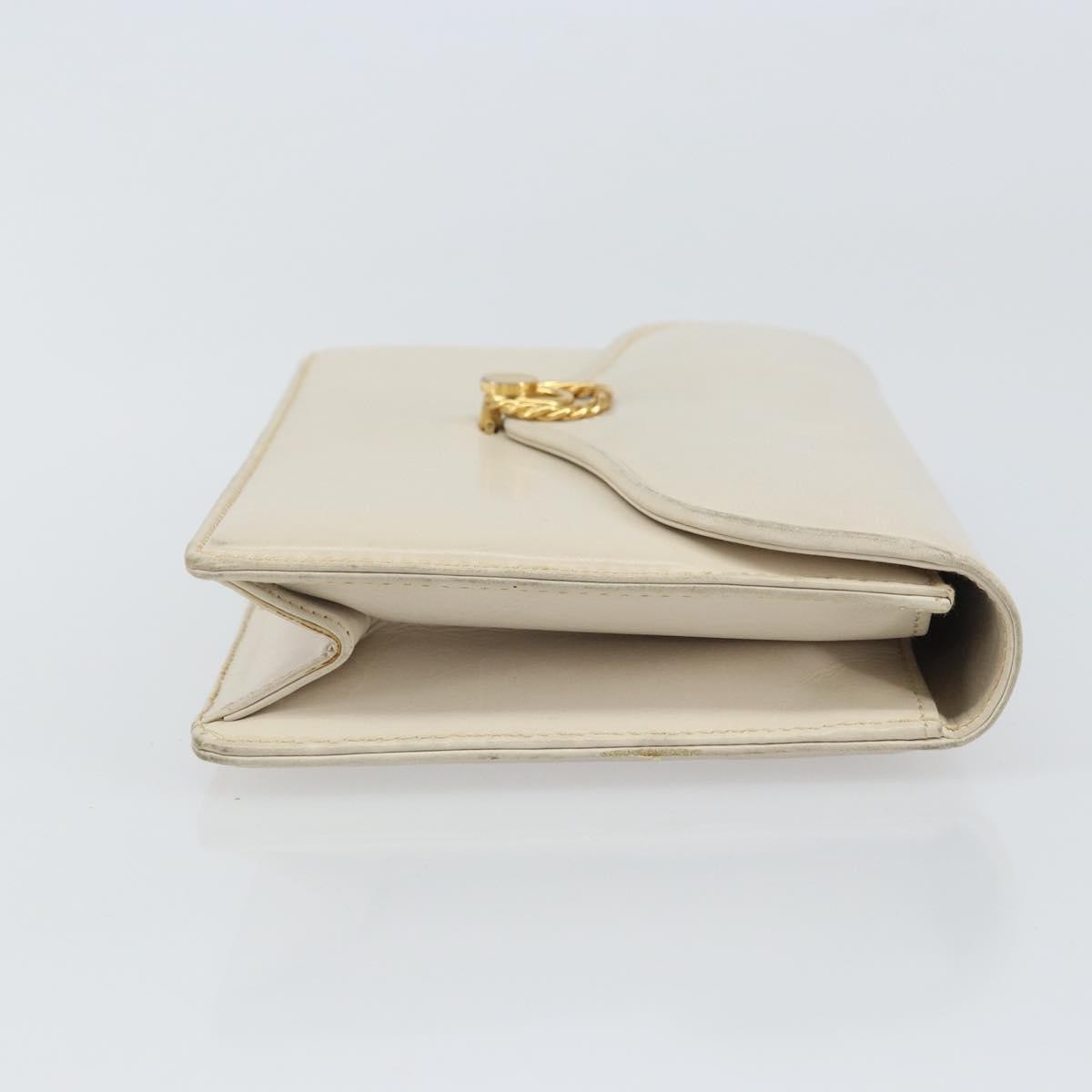 Gucci Vintage clutch Bag Leather, WHITE, LEATHER, Clutche & pouche