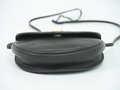 Christian Dior Vintage Shoulder Bag Leather, Black, Leather, Shoulder Bag