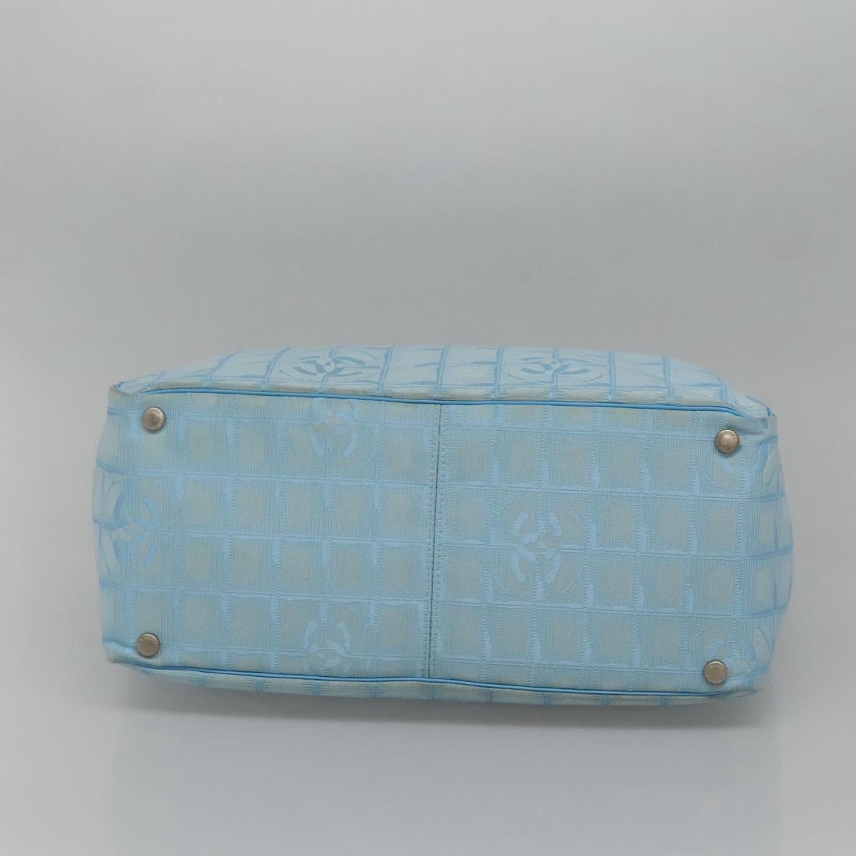 Chanel Travel Line Tote Nylon, BLUE, NYLON, Tote bag