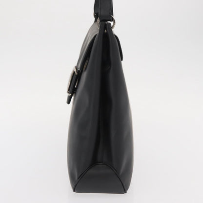 Salvatore Ferragamo Vala Shoulder Bag Leather, BLACK, LEATHER, Shoulder bag