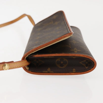 Louis Vuitton Twin Handbag Monogram Canvas, BROWN, CANVAS, Clutche & pouche