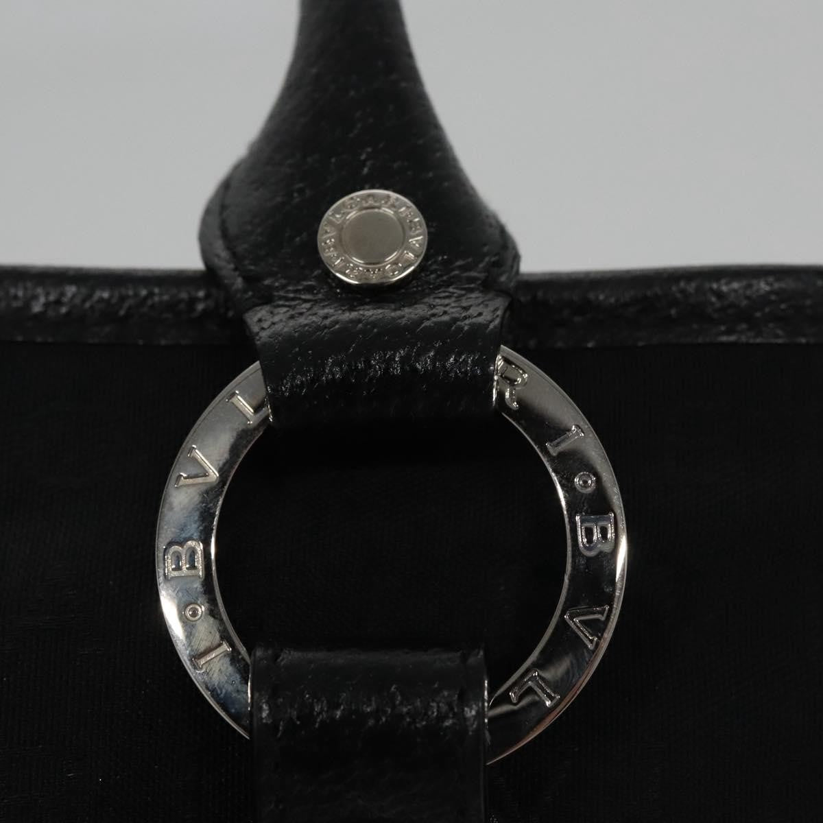 Bvlgari B.Zero1 Logomania Bag Canvas with Leather, BLACK, CANVAS, Handbag