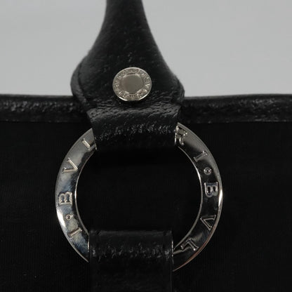 Bvlgari B.Zero1 Logomania Bag Canvas with Leather, BLACK, CANVAS, Handbag