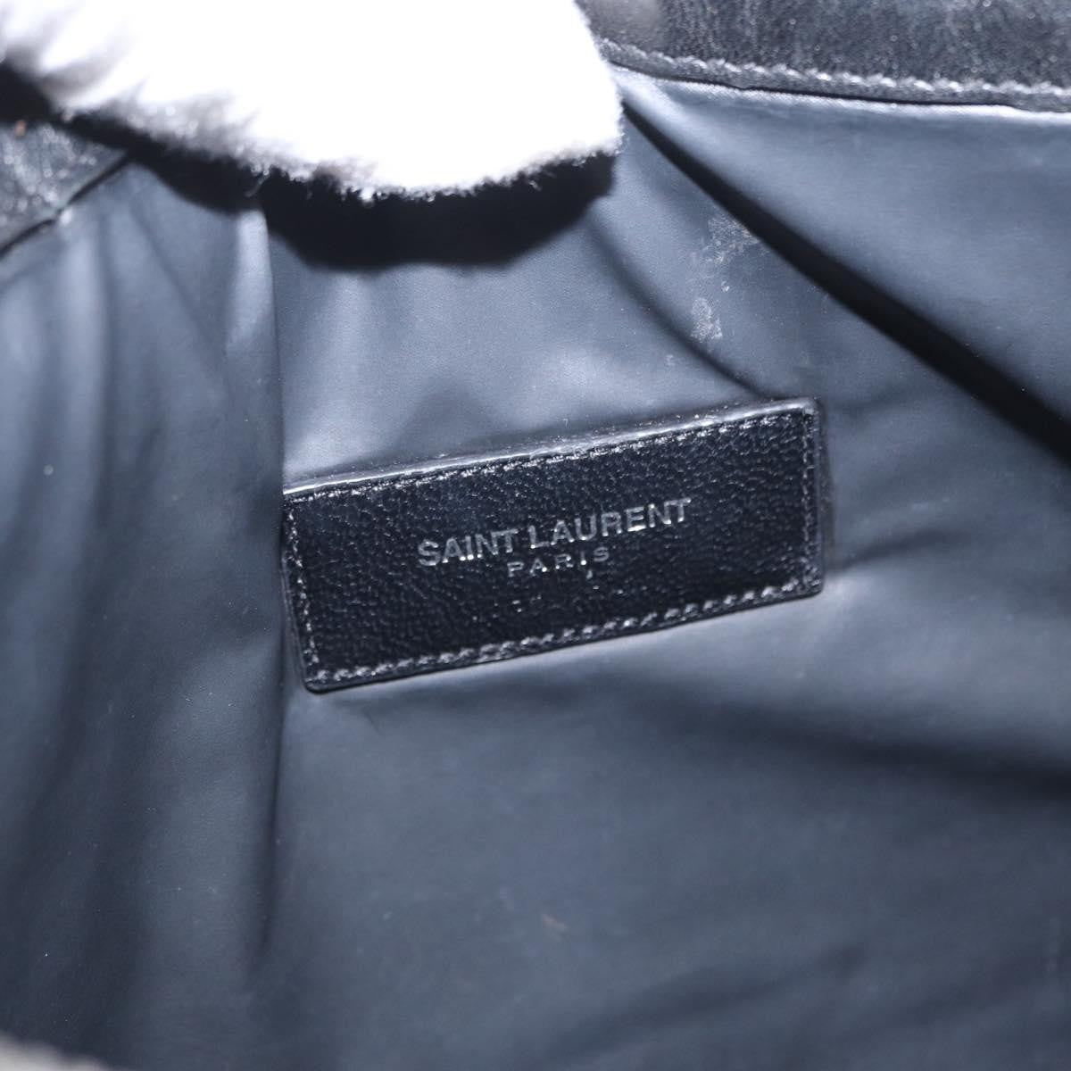 Saint Laurent Beach Zip Pouch Canvas, KHAKI, CANVAS, Clutche & pouche