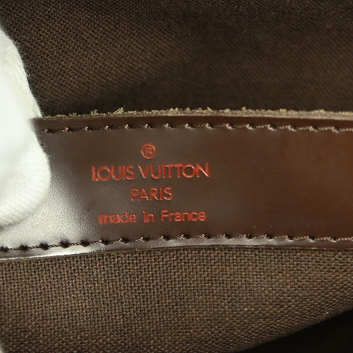 Louis Vuitton Naviglio Handbag Damier, BROWN, CANVAS, Shoulder bag