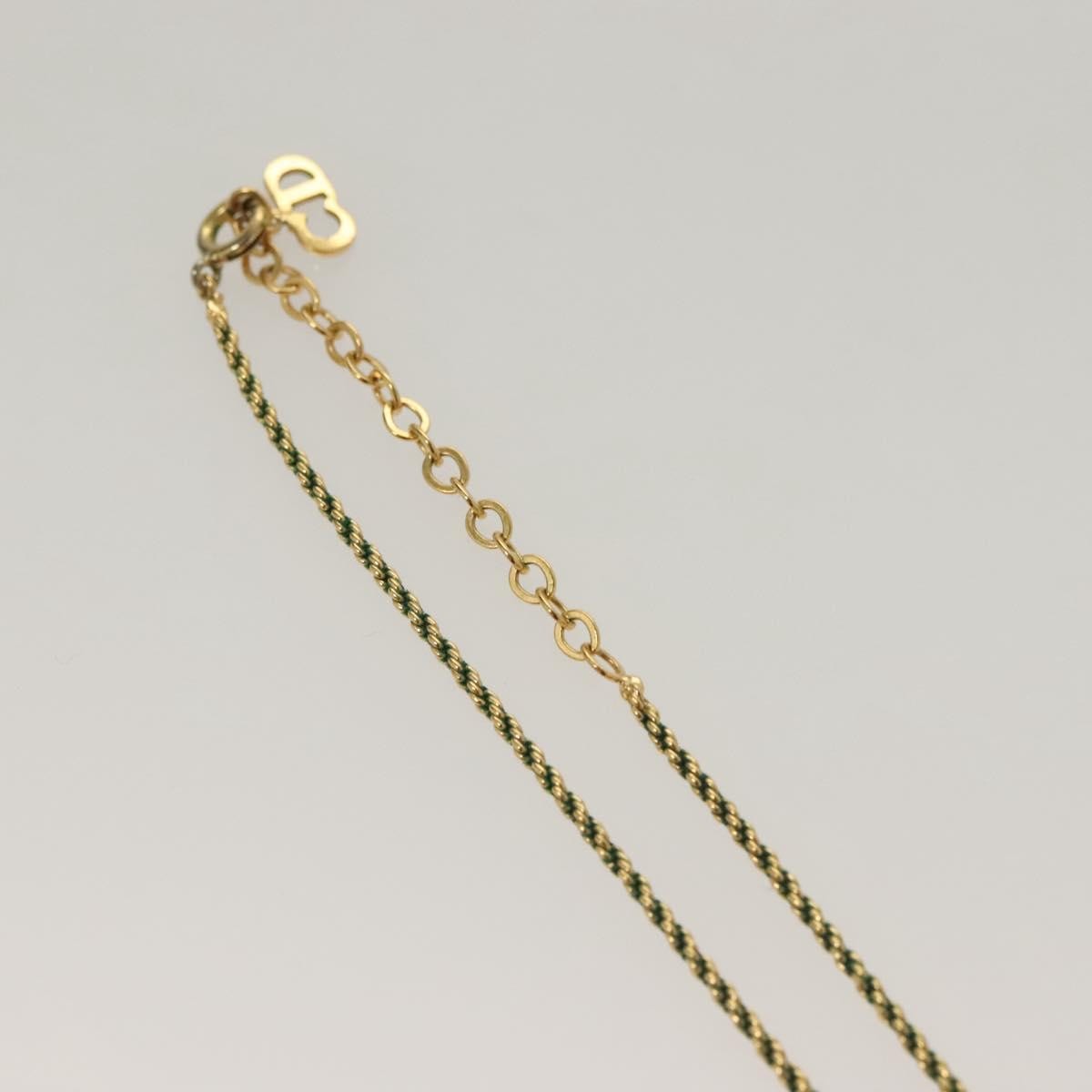 Christian Dior CD Pendant Necklace Metal, GOLD, METAL, Necklace