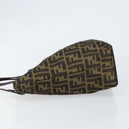 Fendi Vintage Zucca Handbag Zucca, BLACK, CANVAS, Handbag