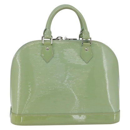 Louis Vuitton Alma Handbag Monogram Vernis, GREEN, PATENT_LEATHER, Handbag