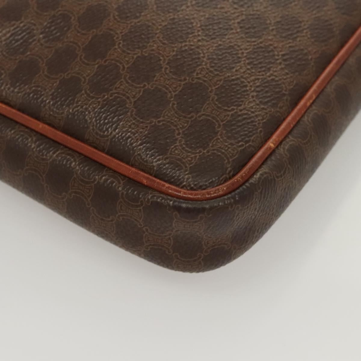 Celine Macadam Pochette Clutch, BROWN, CANVAS, Clutche & pouche