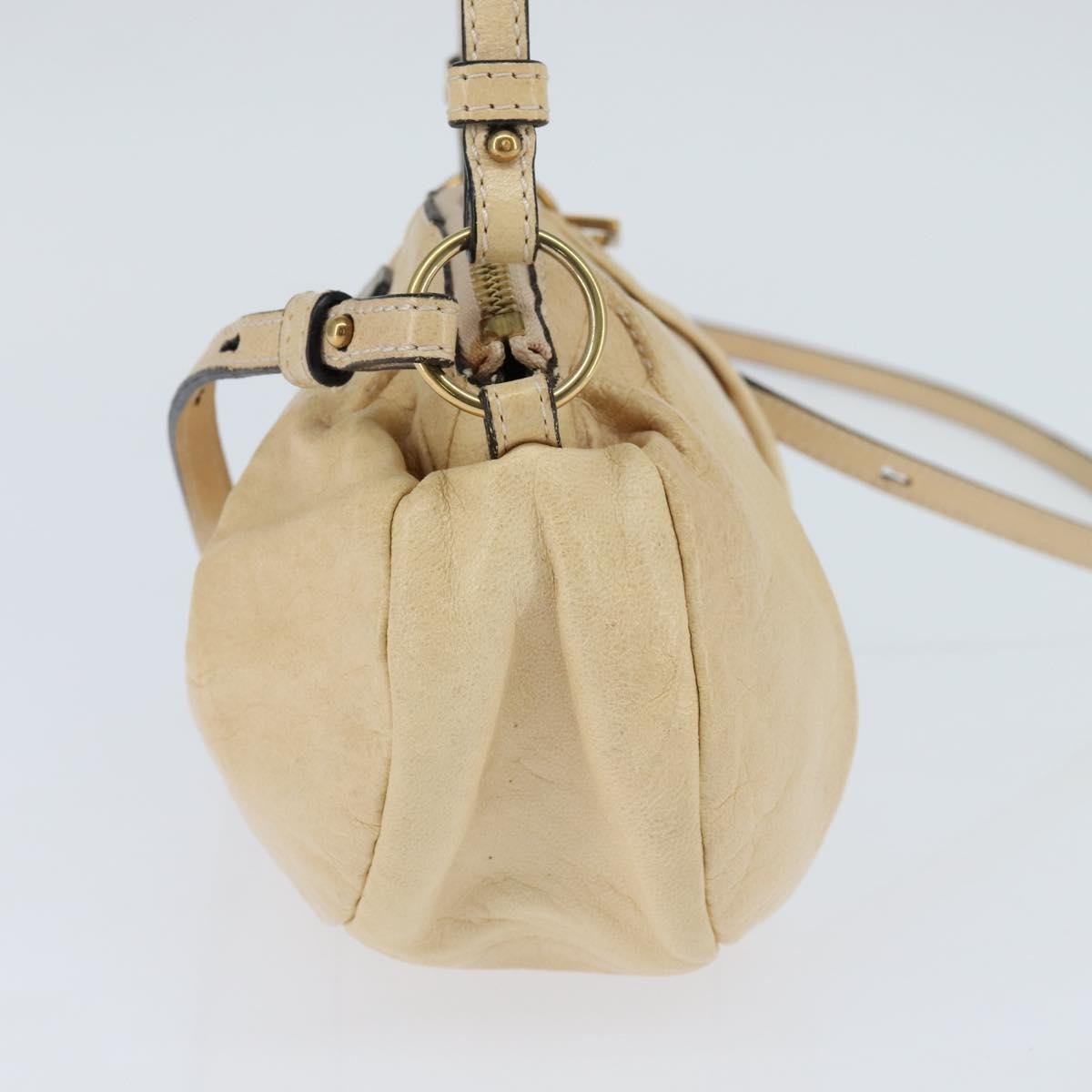 Chloe Vintage Shoulder Bag Leather, BEIGE, LEATHER, Shoulder bag