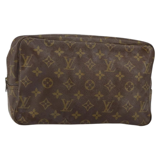 Louis Vuitton Trousse Toiletry Pouch Monogram Canvas, BROWN, CANVAS, Toiletry Case