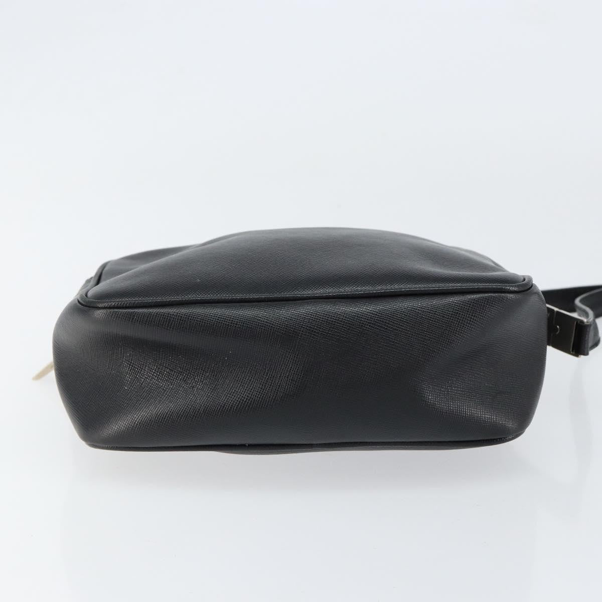 Salvatore Ferragamo Vintage Shoulder Bag Leather, BLACK, LEATHER, Shoulder bag